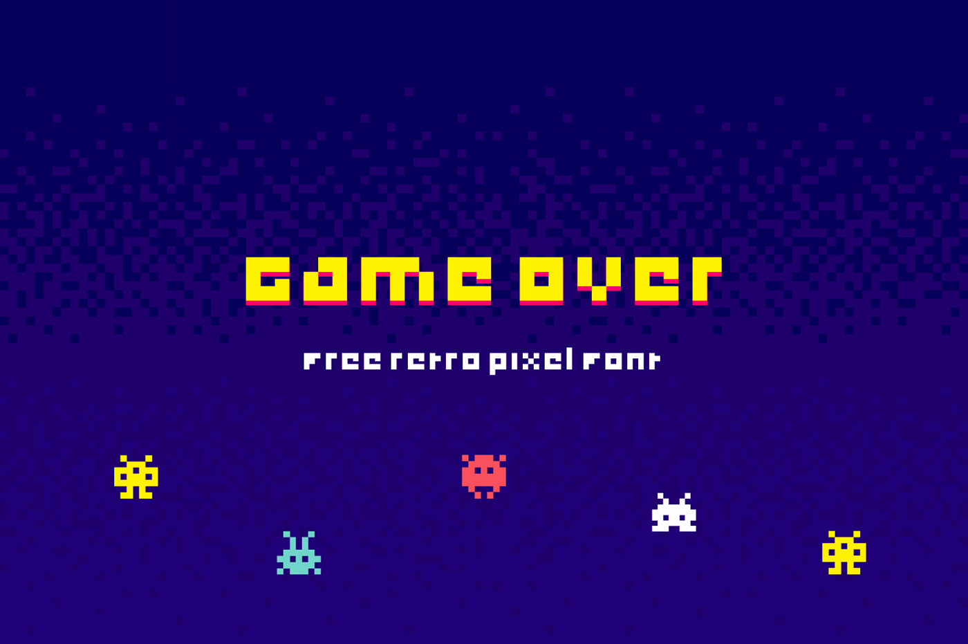 game over pixel